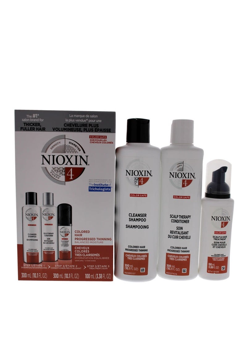 Nioxin System 4 Colored Hair Progressed Thinning Kit Unisex cosmetics