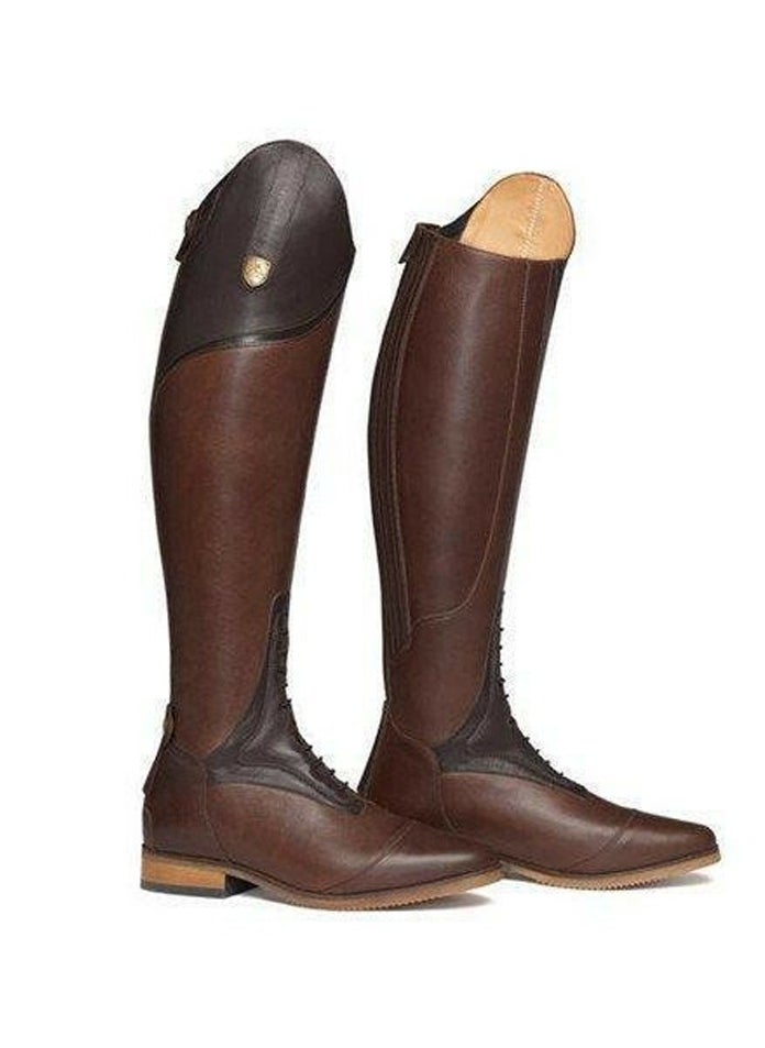 Women's Over The Knee Boots Fashion Flat Heel Round Toe Back Zip Knight Boots Dark Brown