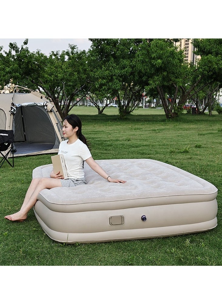 High quality single person folding air bed increased height air pump bed inflatable air bed