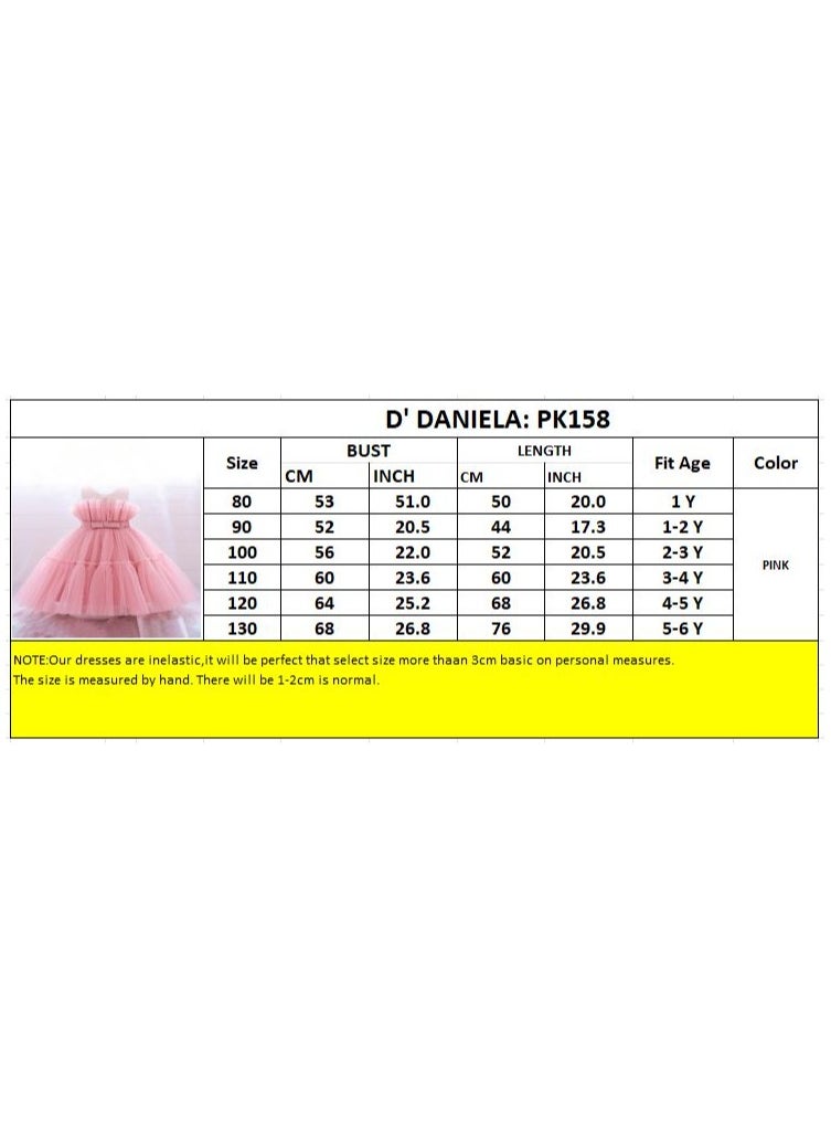 D' Daniela - Selena Dark Pink Mesh Gown