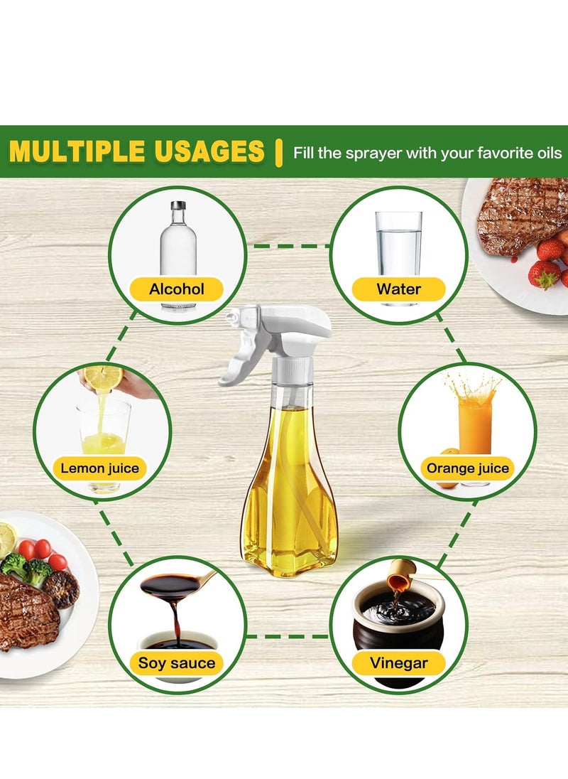 Oil Sprayer for Cooking, 240ml Food Grade Olive Oil Sprayer, Effective Oil Control, Seals No Oil Leaks, Oil Sprayer For Kitchen Baking, Air Fryer, Grilling, Making Salad