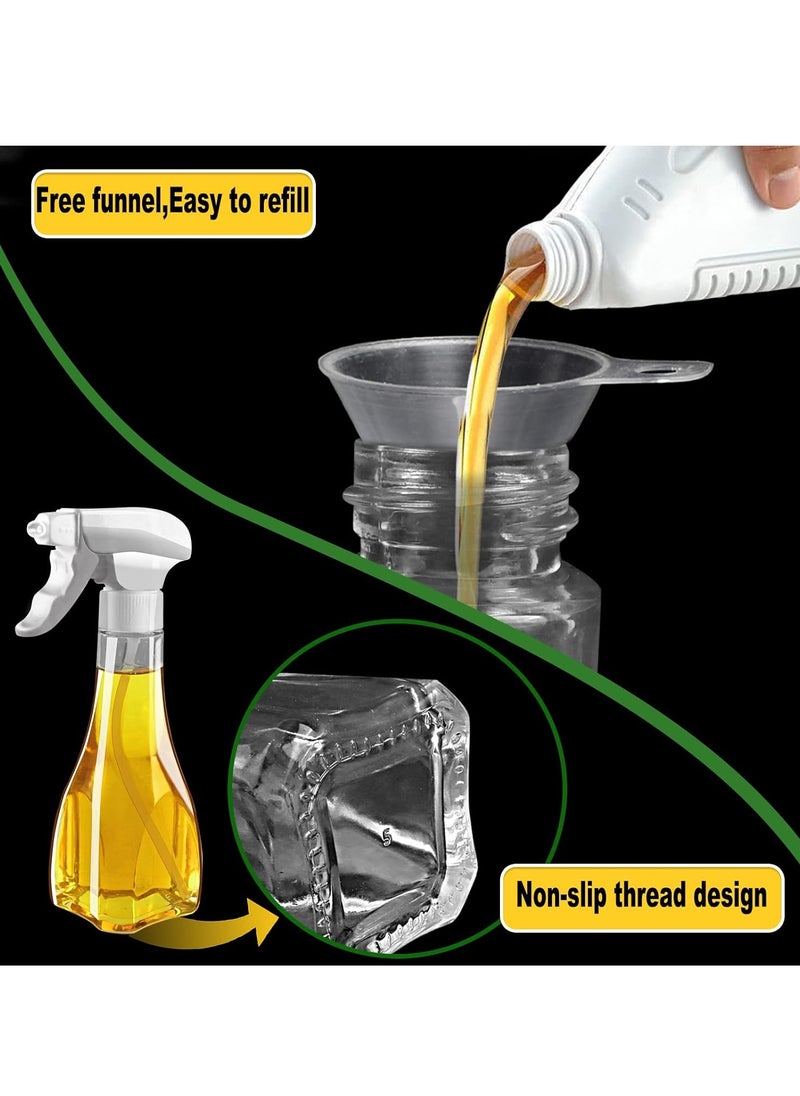 Oil Sprayer for Cooking, 240ml Food Grade Olive Oil Sprayer, Effective Oil Control, Seals No Oil Leaks, Oil Sprayer For Kitchen Baking, Air Fryer, Grilling, Making Salad