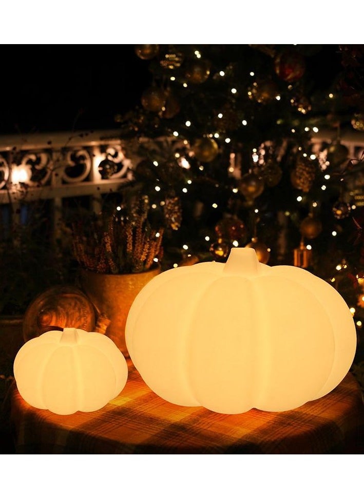 Luminous Pumpkin Lantern Decoration Halloween Garden Pathway Pumpkin Post Lamp Landscape Patio Solar Lawn Lights