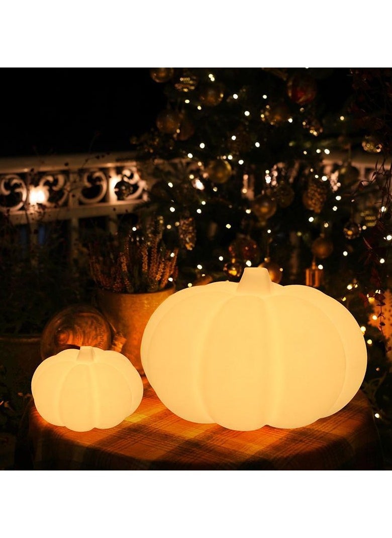 Luminous Pumpkin Lantern Decoration Halloween Garden Pathway Pumpkin Post Lamp Landscape Patio Solar Lawn Lights