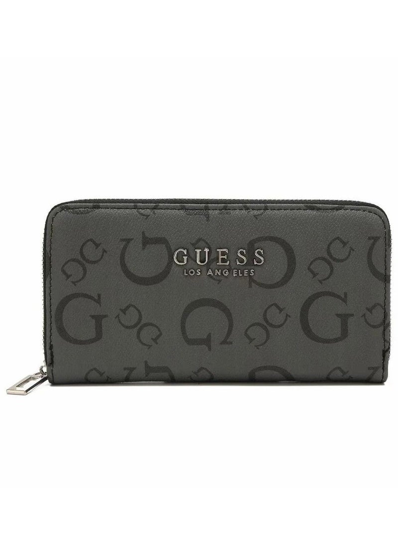 Grey and black multicolor wallet for Women