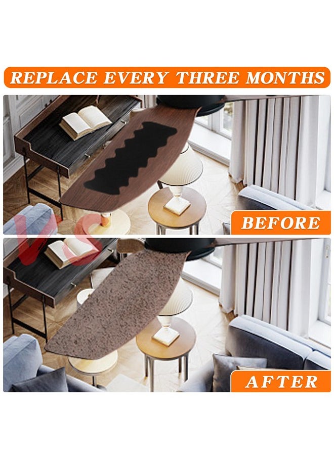 10 Pcs Ceiling Fan Filters Unscented Activated Coconut Shell Carbon Filter Easy-Stick Universal Ceiling Fan Air Filters Unscented Ceiling Fan Blade Filters For Common Household Contaminants