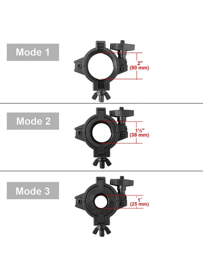 Mountain Ark 5 Pack 33Lb Stage Light Clamps For Dj Lighting Products Par Light Plastic O Clamp Fit 3 Size Pipe Diameter 25Mm(F14) 38Mm(F24) 50Mm(F34)