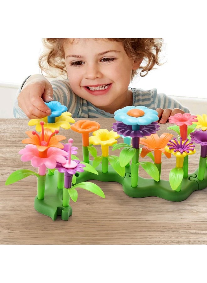 148Pcs Flower Garden Building Toys For 3 4 5 6 7 Year Old Toddlers Girls Boys, Preschool Garden Play Set As Educational Stem Toys For Kids, Learning Toys As Birthday Gift For Girls