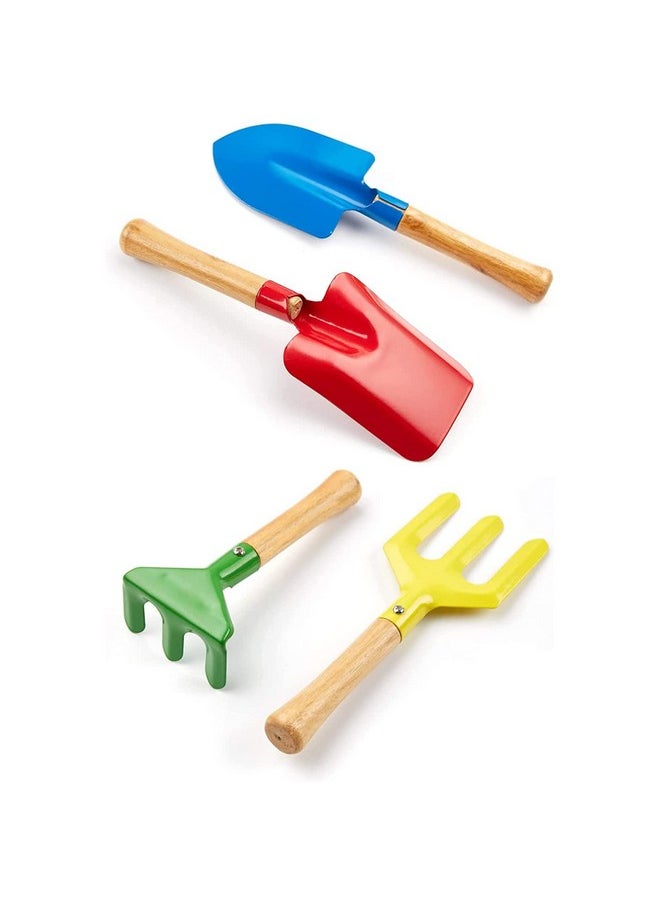 Kids Gardening Tools Set, 5Pcs Gardening Tools For Kids Metal With Sturdy Wooden Handle Safe Gardening Tools 8