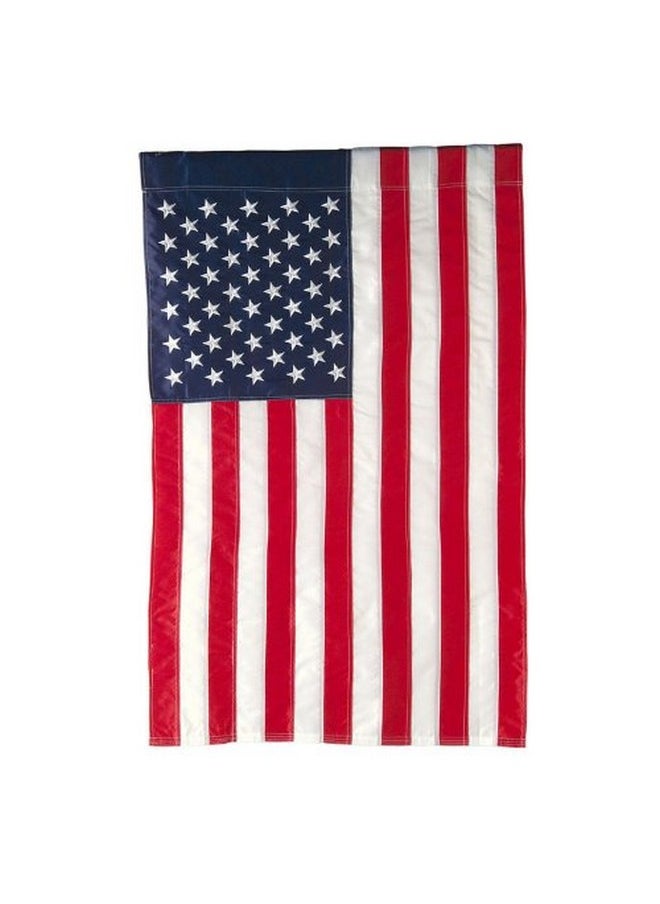 Evergreen American Flag 44-Inch X 28-Inch House Size | Heavy Duty Outdoor Premium 310D | Embroidered Stars And Stripes And Quadruple Stitched Edge | Usa Residential Or Commercial