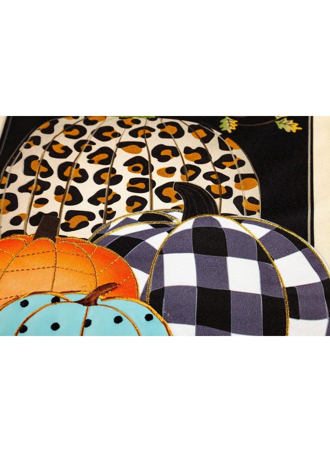 Double Sided Welcome Flag Mixed Print Pumpkins House Linen Flag Outdoor Décor For Homes Gardens And Yards