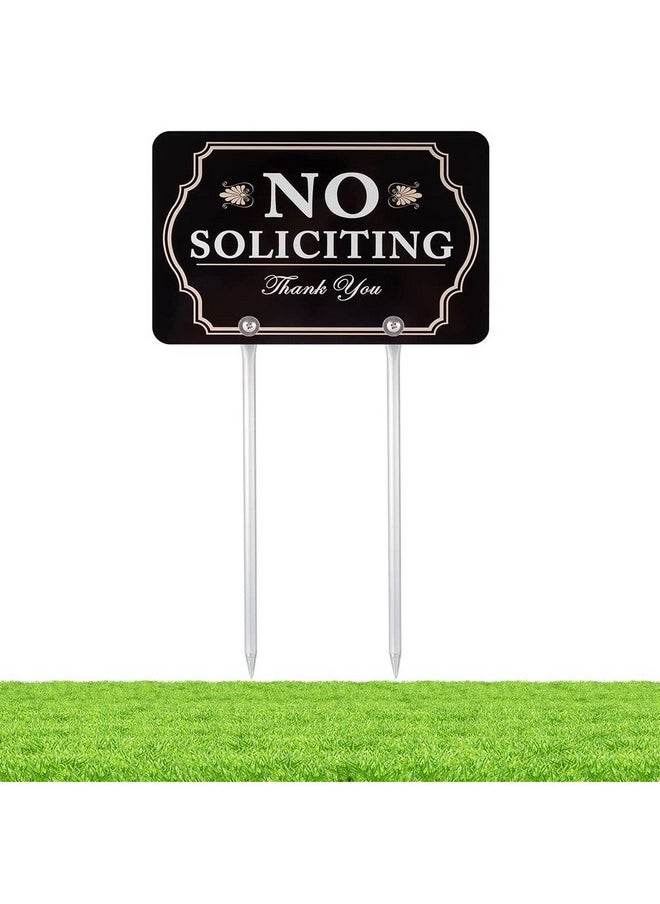 No Soliciting Sign For House, No Soliciting Yard Sign, 12