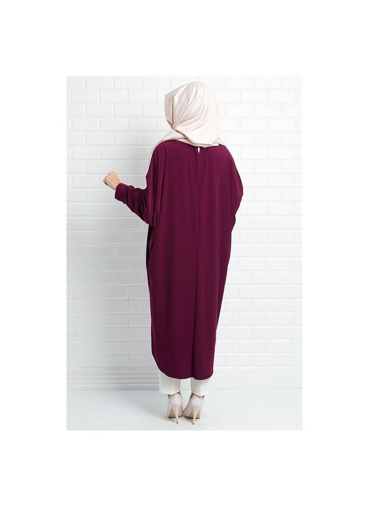 Long Sleeves Abaya With Hijab Red