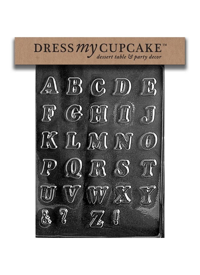 Chocolate Candy Mold, Letters A-Z Small