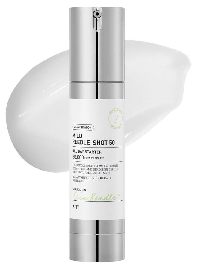 Mild Reedle Shot 50 50ml, Day & Night Repairing Essence for Dull, Tired Skin