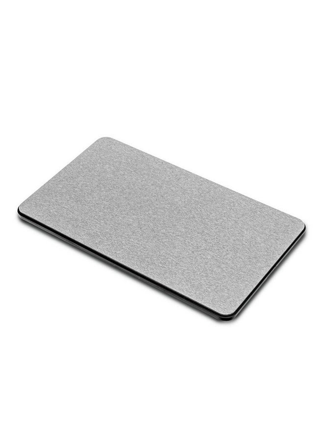 Dish Mat-Granite, Drying Stone Collection, Accelerates Moisture Evaporation, Natural & Mineral Materials, Non-Slip Base, Gray