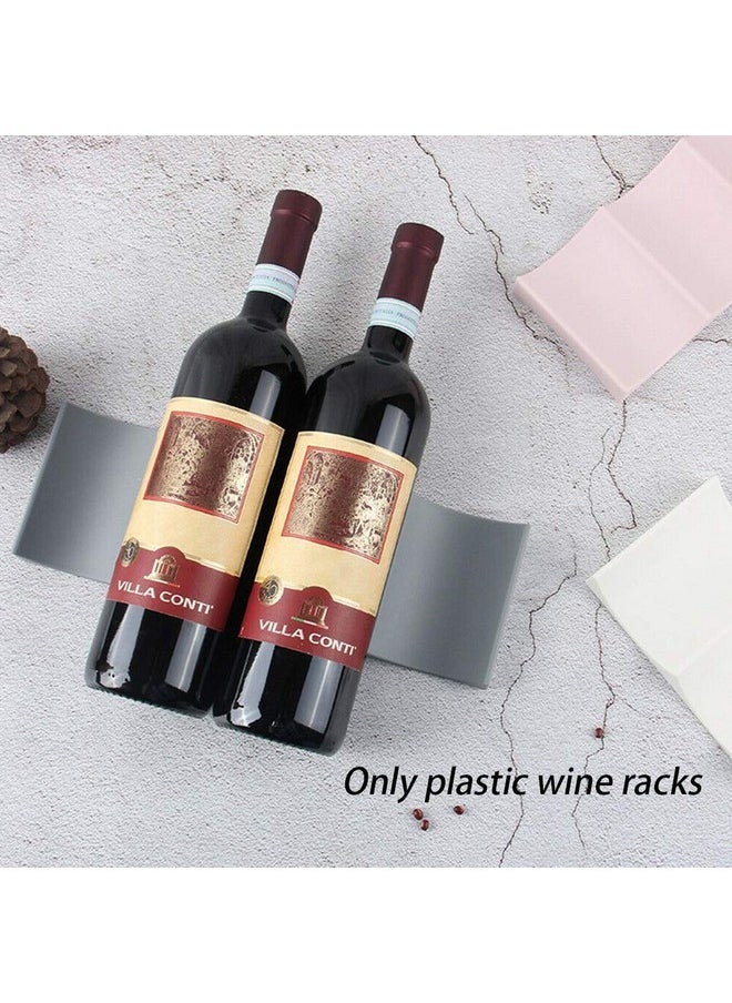 4Pcs European Style Wine Rack Countertop Wine Bottle Display Mat Wine Holder Storage Organizer Can Easy Stacker Storage Rack For Kitchen Countertops Pantry Fridge