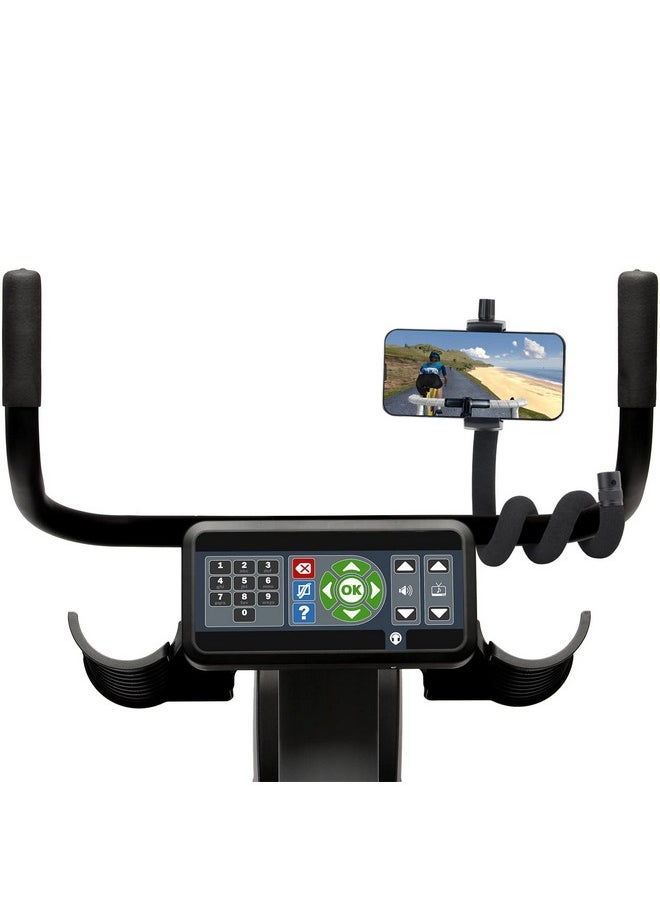 Stroller Phone Holder For Parent And Baby,Universal 20Inch Length Flexible Gooseneck Phone Stand For Stroller,Wheelchair,Treadmill,Spin Bike,Shopping Cart,Kitchen,Compatible With Iphone,Android