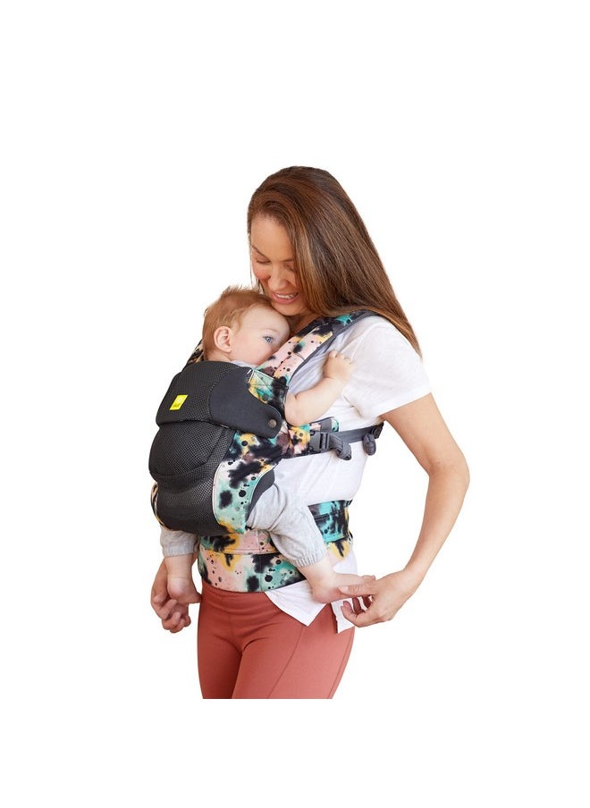 Líllébaby Complete Airflow Deluxe Ergonomic 6-In-1 Baby Carrier Newborn To Toddler - Lumbar Support - For Children 7-45 Pounds - 360 Degree Baby Wearing - Inward And Outward - Watercolor Space Dye