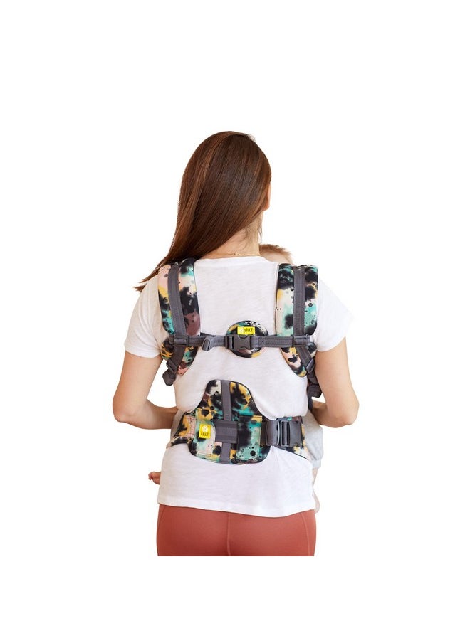 Líllébaby Complete Airflow Deluxe Ergonomic 6-In-1 Baby Carrier Newborn To Toddler - Lumbar Support - For Children 7-45 Pounds - 360 Degree Baby Wearing - Inward And Outward - Watercolor Space Dye