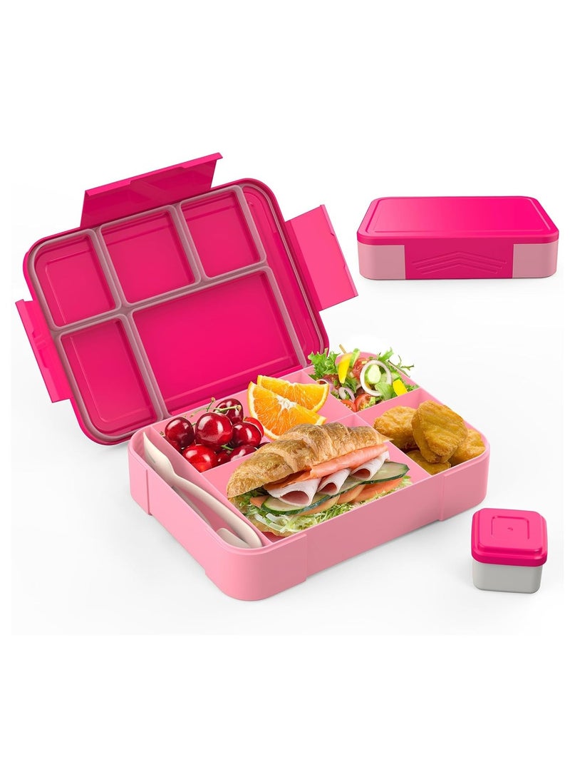 Bento Lunch Box | Lunch Containers for Adults/Kids/Toddler, 4 Compartment Microwave & Dishwasher & Freezer Safe, BPA Free