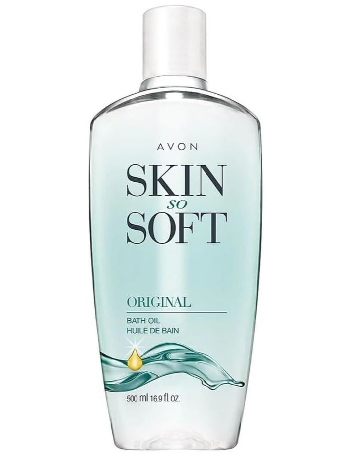 Skin So Soft Original Bath Oil, 16.9 oz - Jojoba Infused - Luxury Bath Oil - Smoothes Dry Skin Without Irritation - Fresh Scent 500 mlml