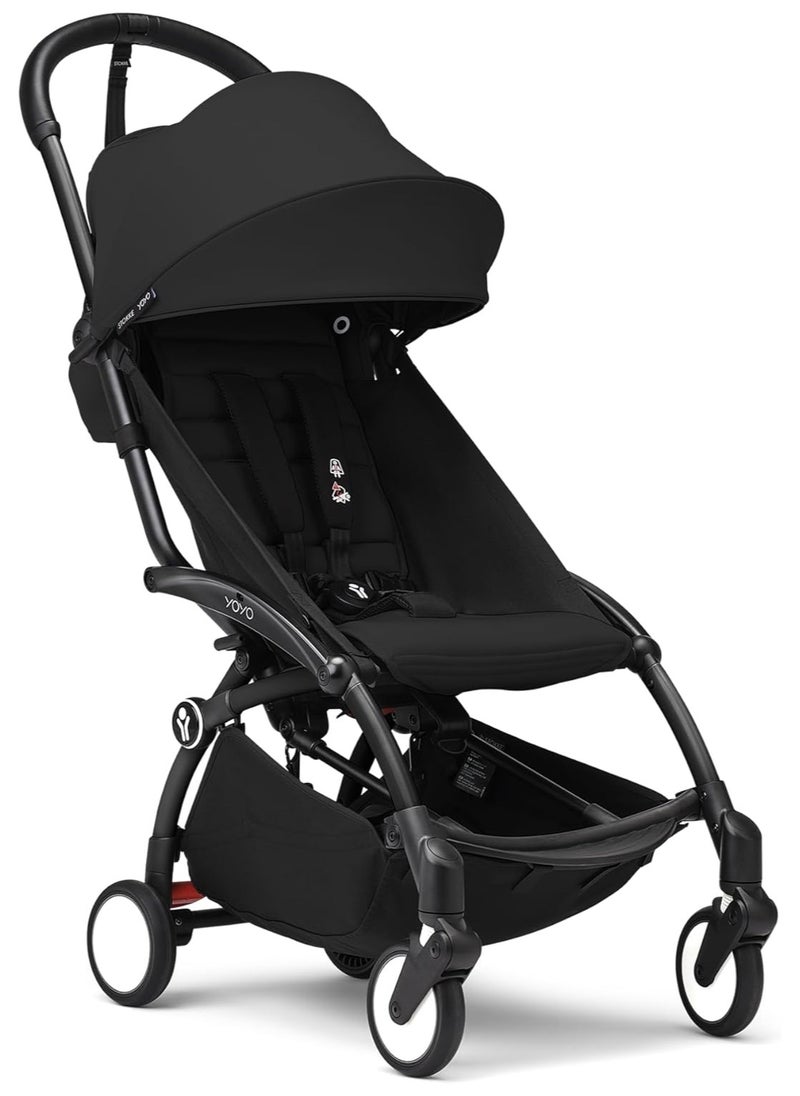 YOYO3 Complete Stroller Set - Black Frame With Colour Pack, 6+ Months - Black