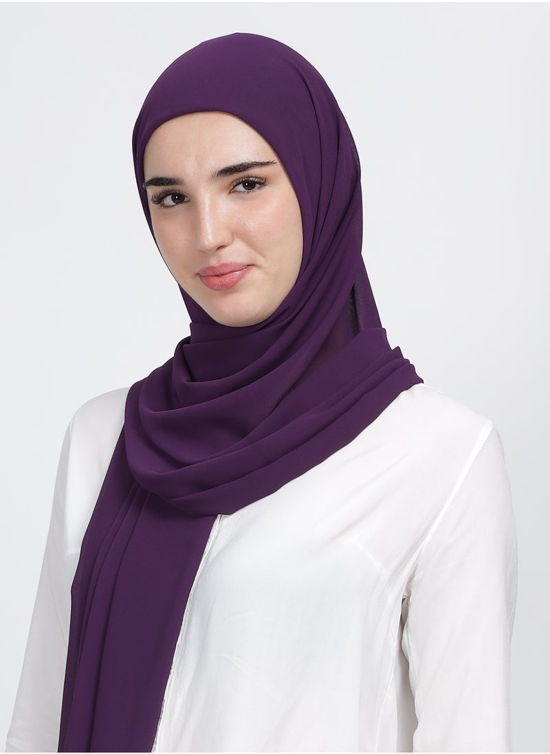 Moja Premium Georgette Hijab - Purple