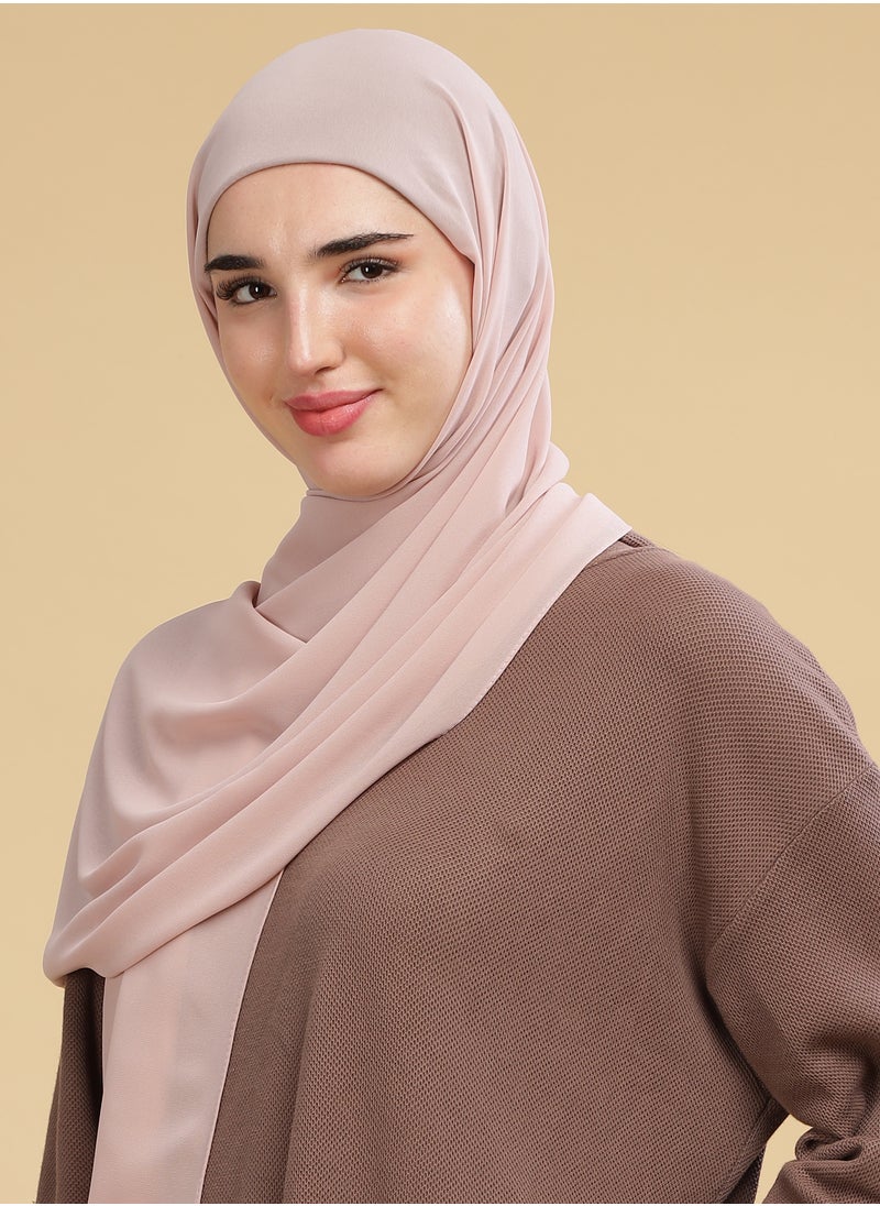 Moja Premium Georgette Hijab - Pink Mist