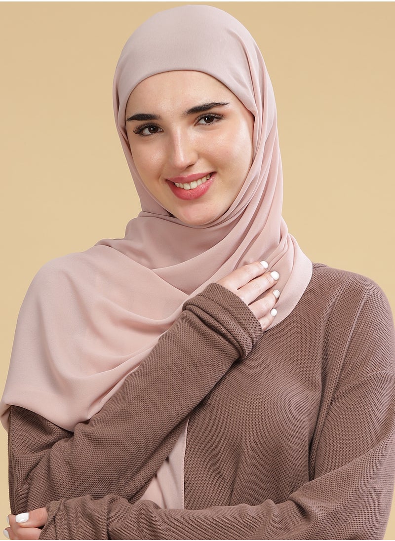 Moja Premium Georgette Hijab - Pink Mist