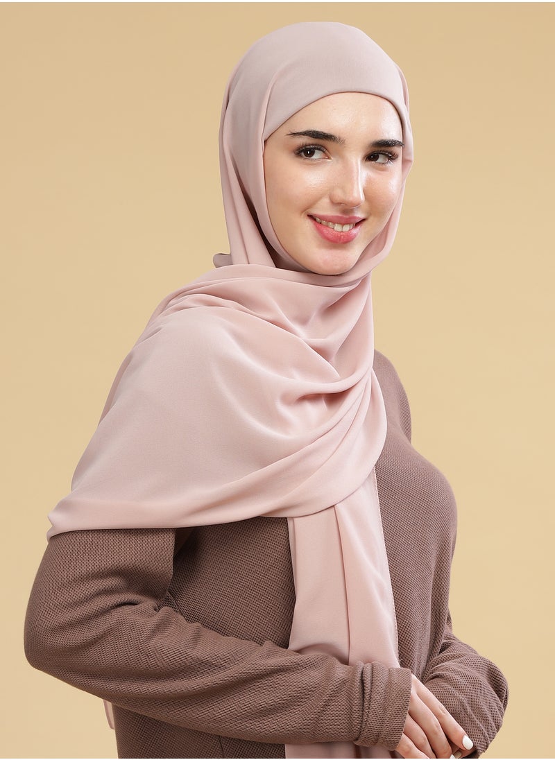 Moja Premium Georgette Hijab - Pink Mist