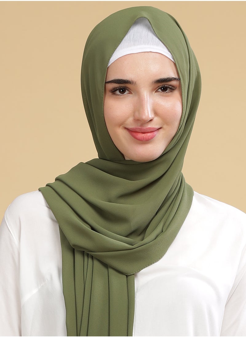 Moja Premium Georgette Hijab - Sage Green