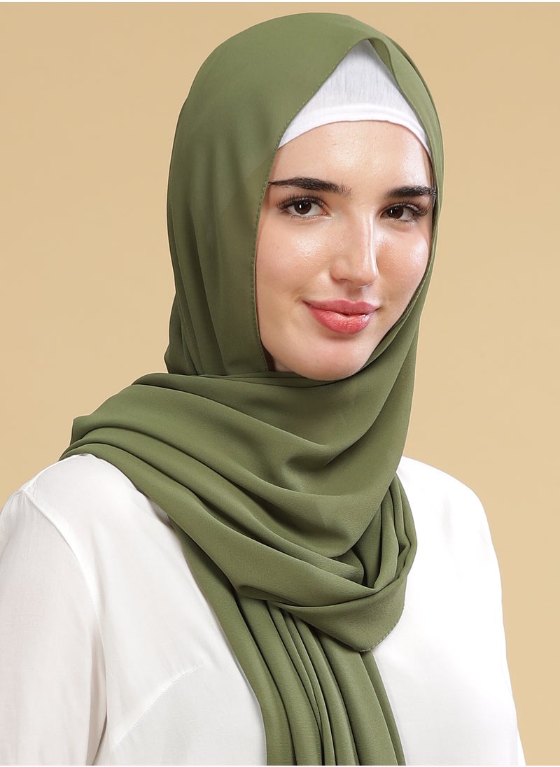 Moja Premium Georgette Hijab - Sage Green