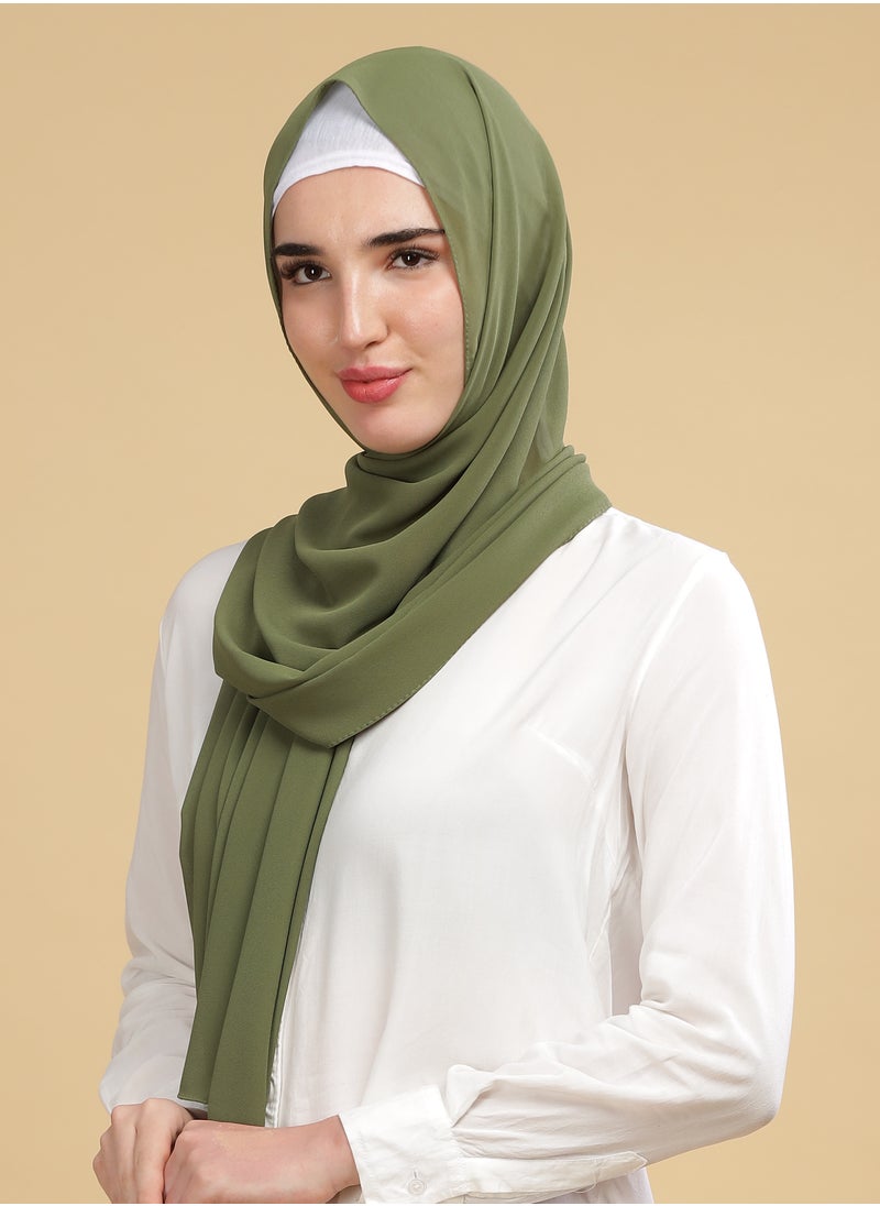 Moja Premium Georgette Hijab - Sage Green