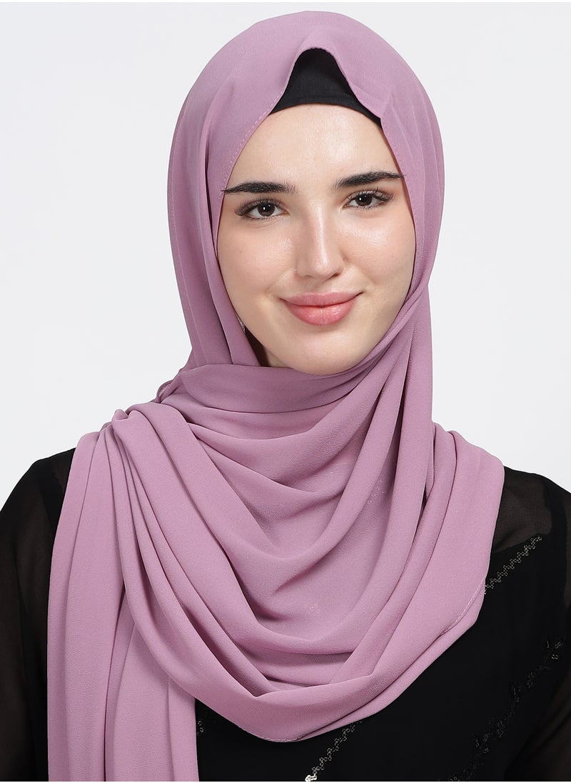 Moja Premium Malaysian Chiffon - Nude Lavender