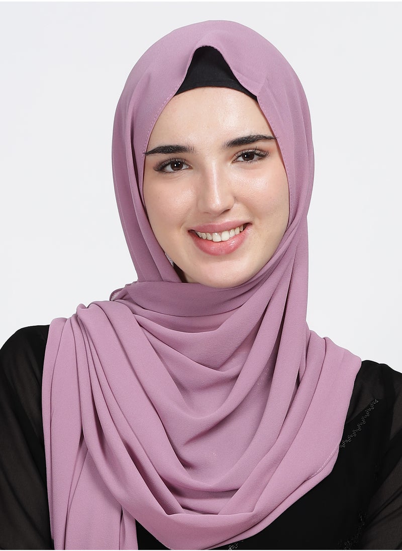 Moja Premium Malaysian Chiffon - Nude Lavender