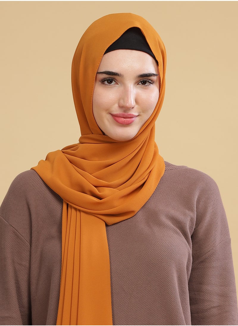 Moja Premium Georgette Hijab - Gold