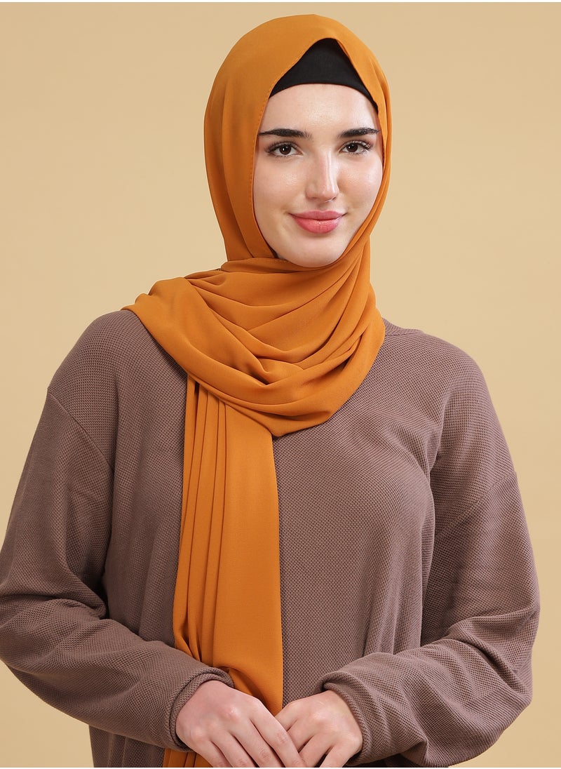 Moja Premium Georgette Hijab - Gold