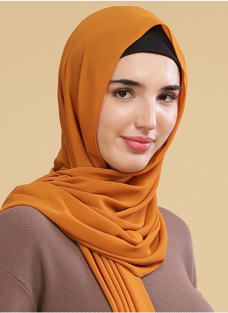 Moja Premium Georgette Hijab - Gold