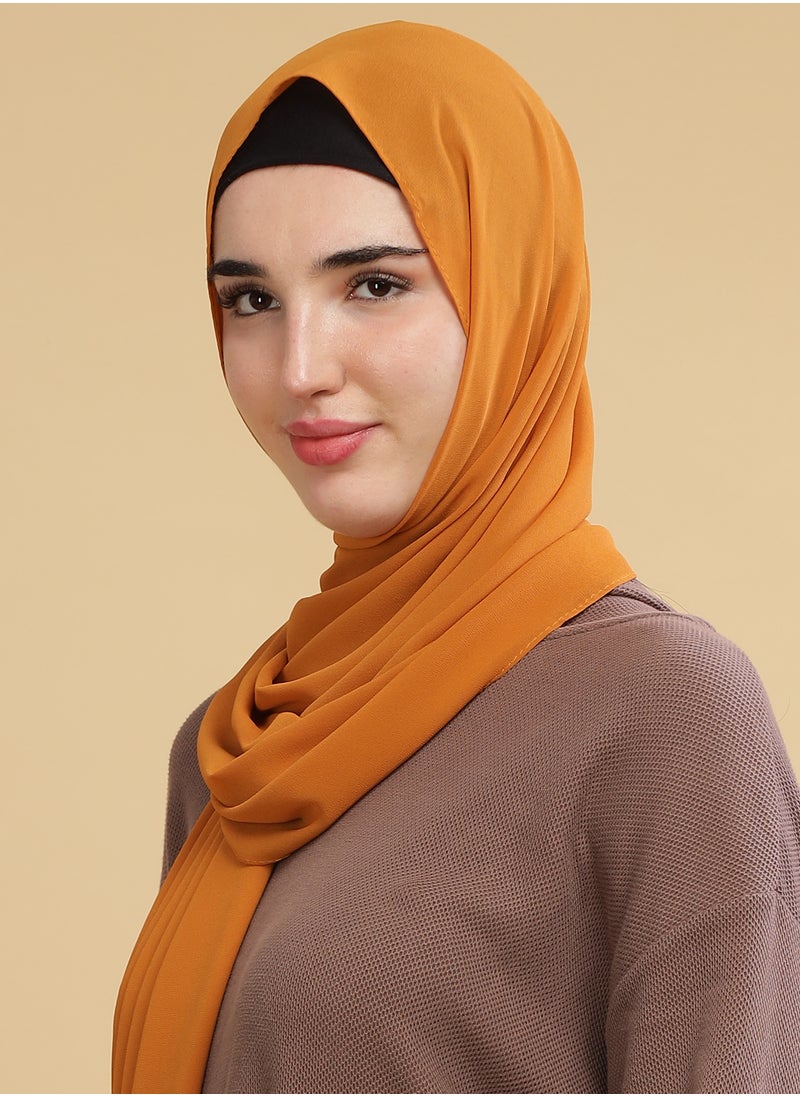 Moja Premium Georgette Hijab - Gold