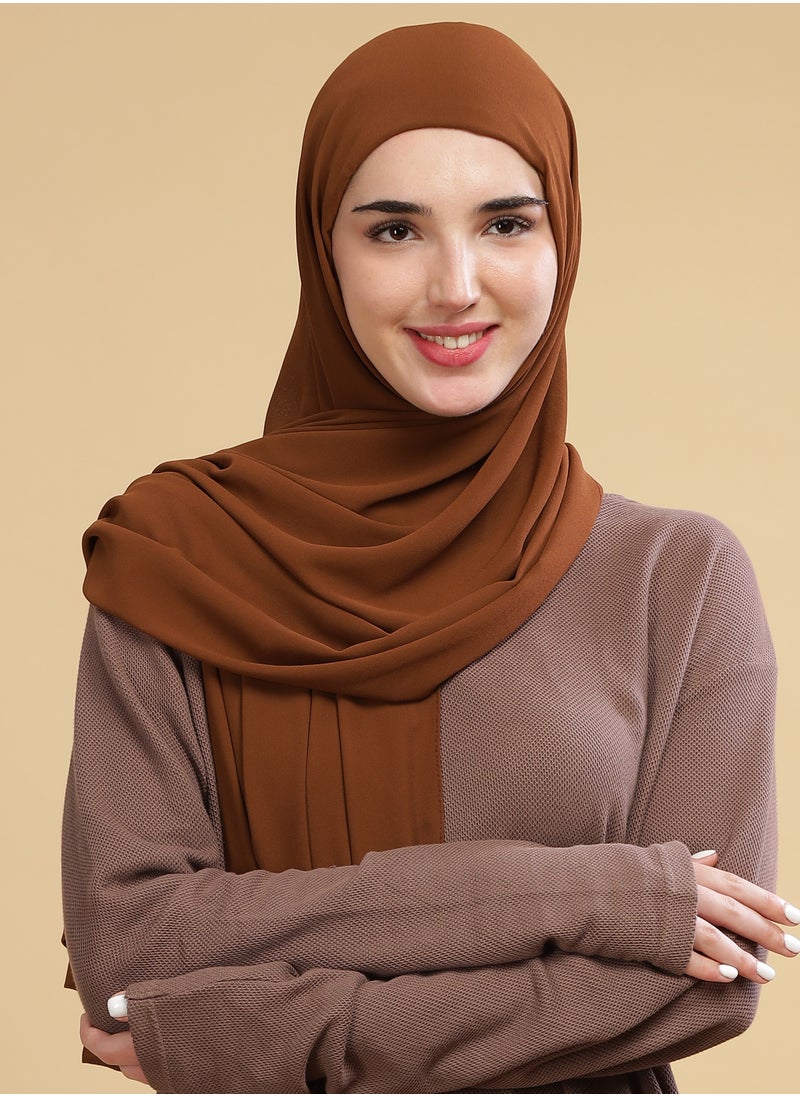 Moja Premium Georgette Hijab - Cappuccino