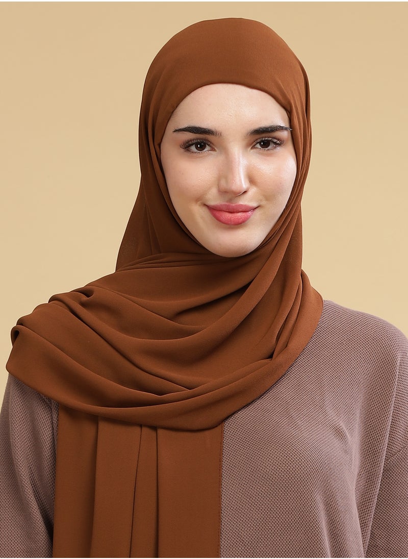 Moja Premium Georgette Hijab - Cappuccino