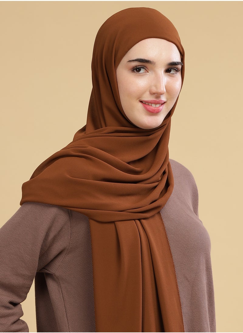 Moja Premium Georgette Hijab - Cappuccino