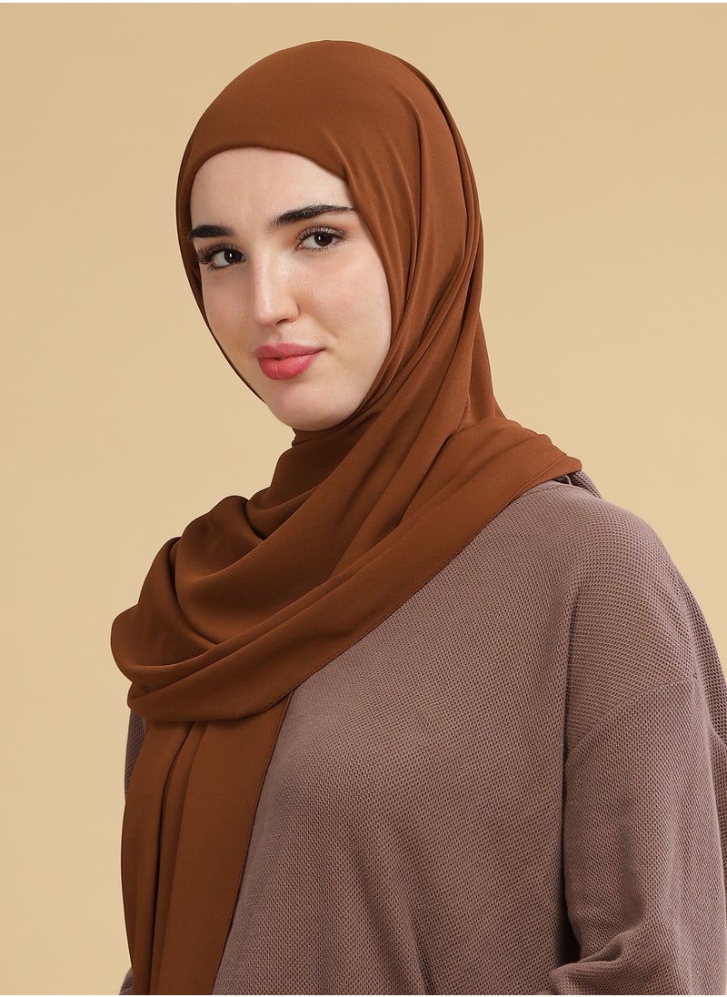 Moja Premium Georgette Hijab - Cappuccino