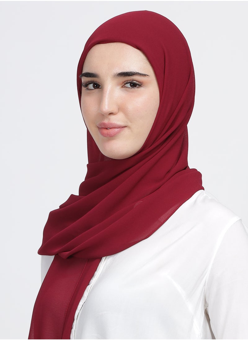 Moja Premium Georgette Hijab - Cherry Pink