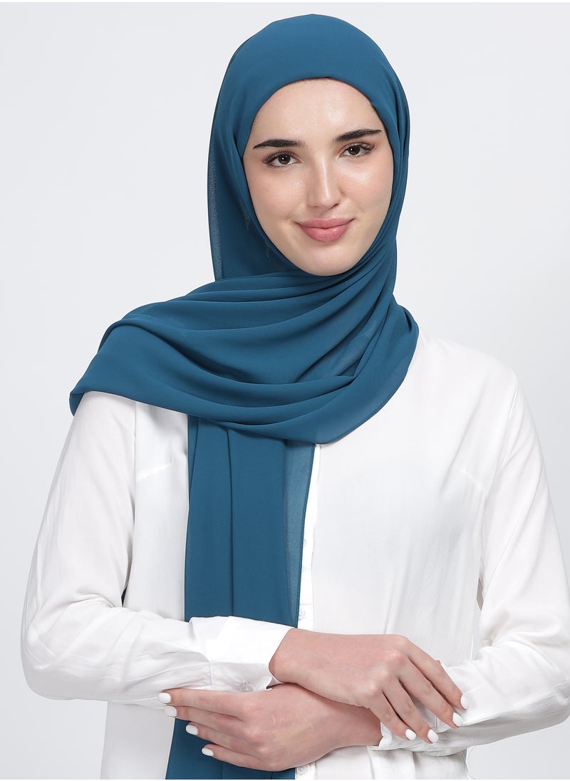 Moja Premium Georgette Hijab - Peacock