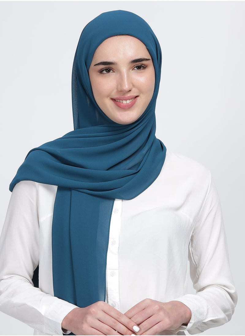 Moja Premium Georgette Hijab - Peacock