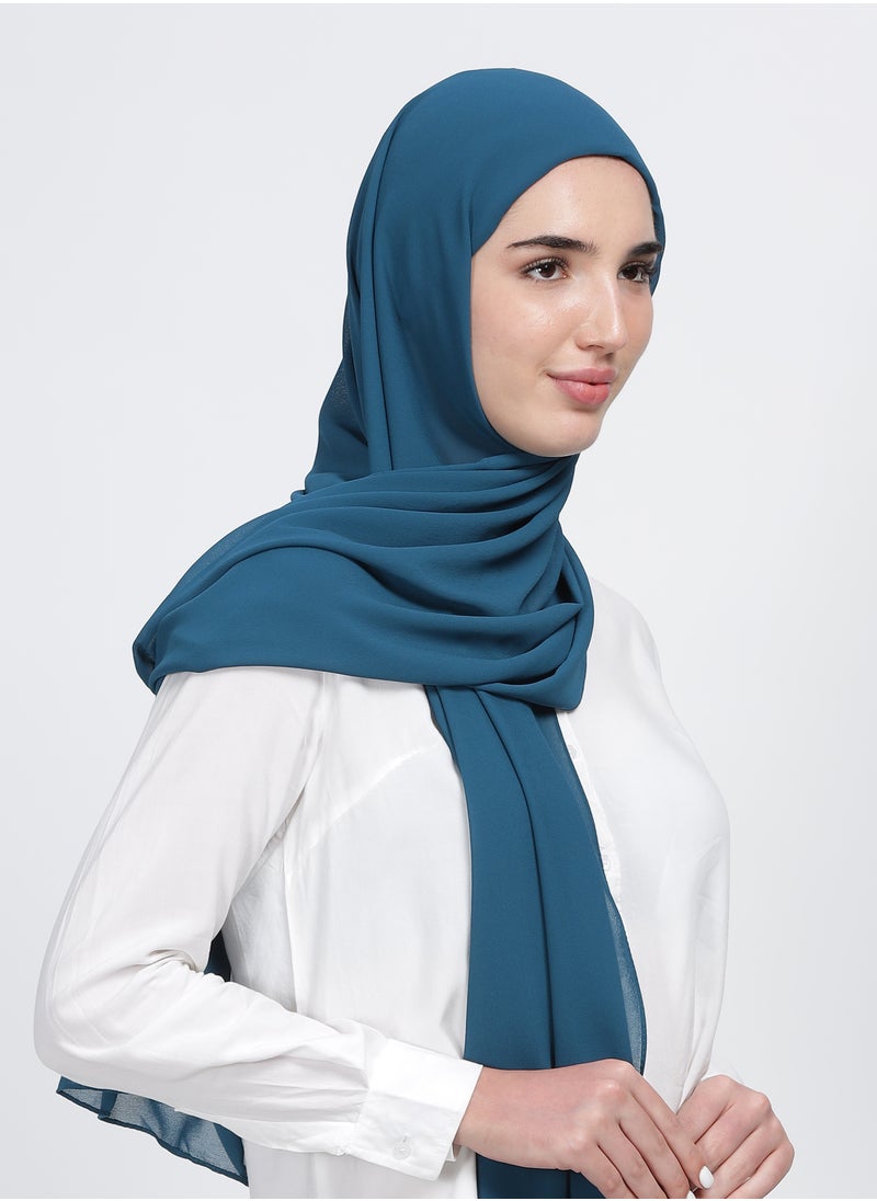 Moja Premium Georgette Hijab - Peacock