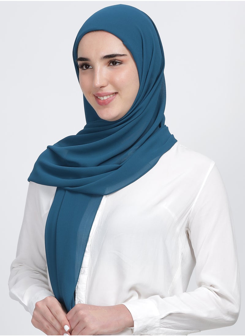 Moja Premium Georgette Hijab - Peacock