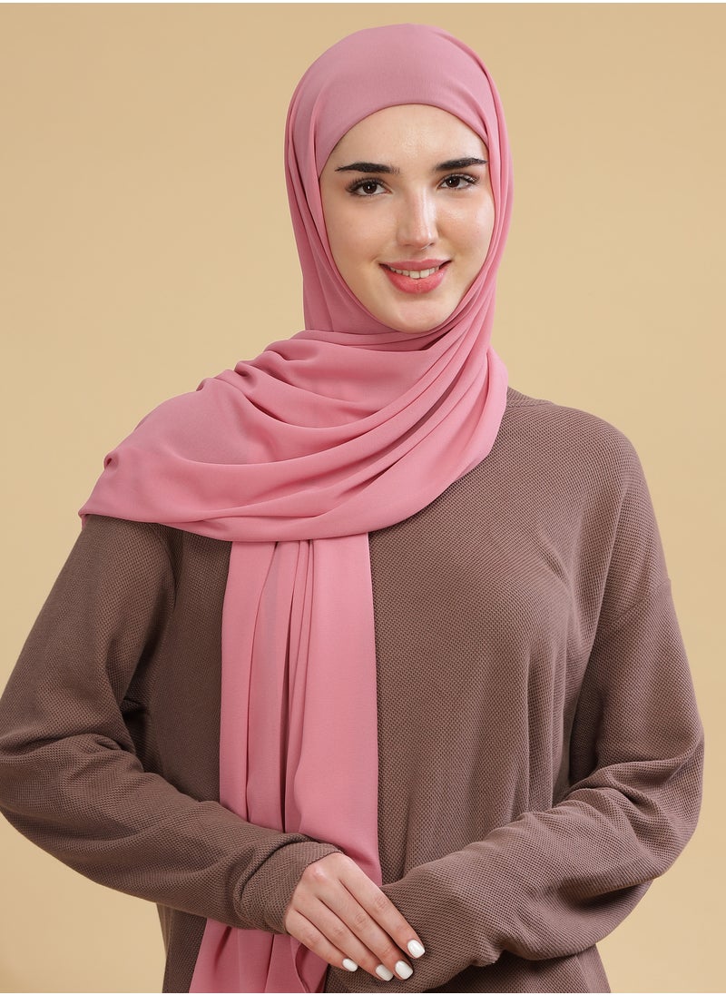 Moja Premium Georgette Hijab - Lotus Pink